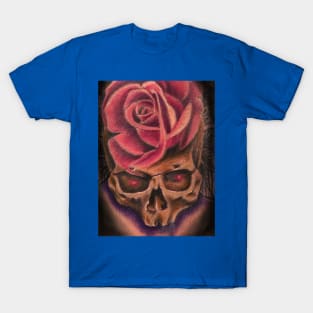 Skull Rose morph T-Shirt